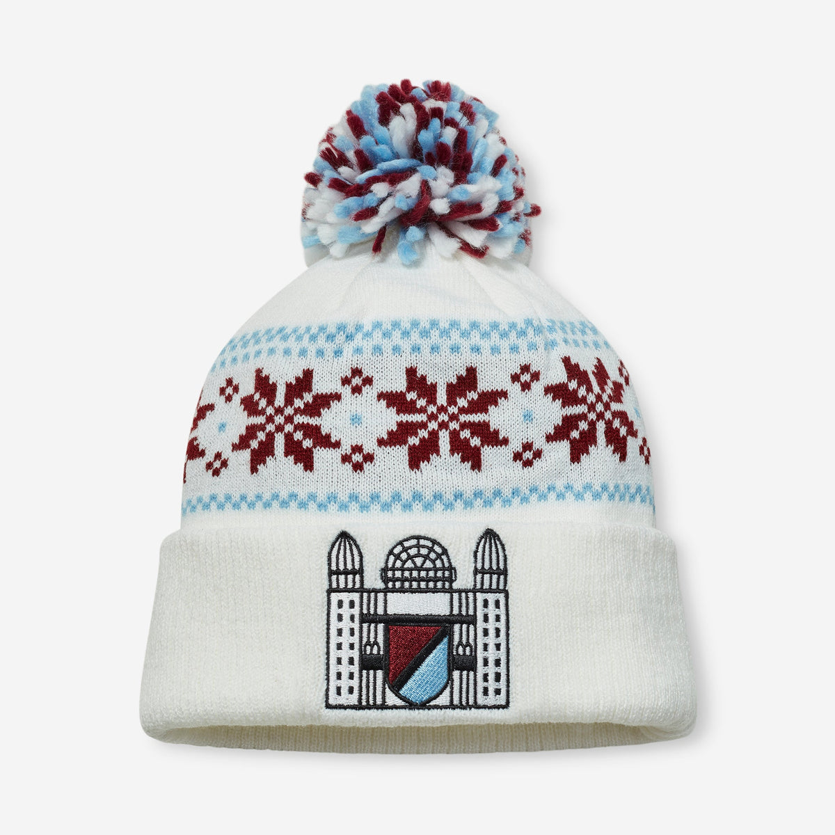 Retro Towers Fair Isle Bobble Hat