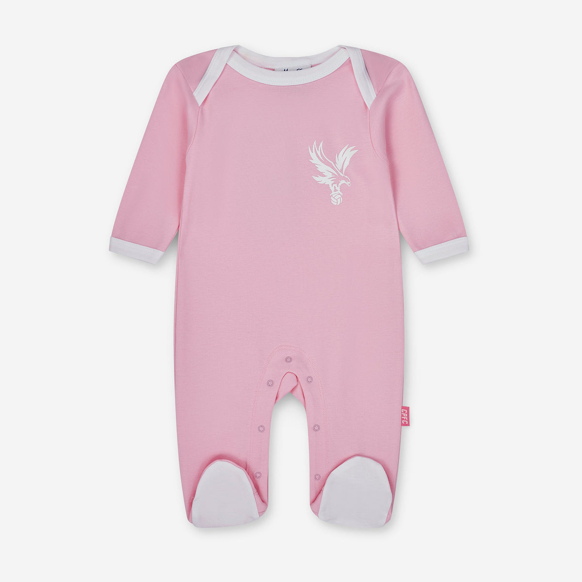 Logo Baby Sleepsuit Pink