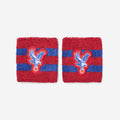 Logo Red and Blue Striped Sweatbands (2 pack)