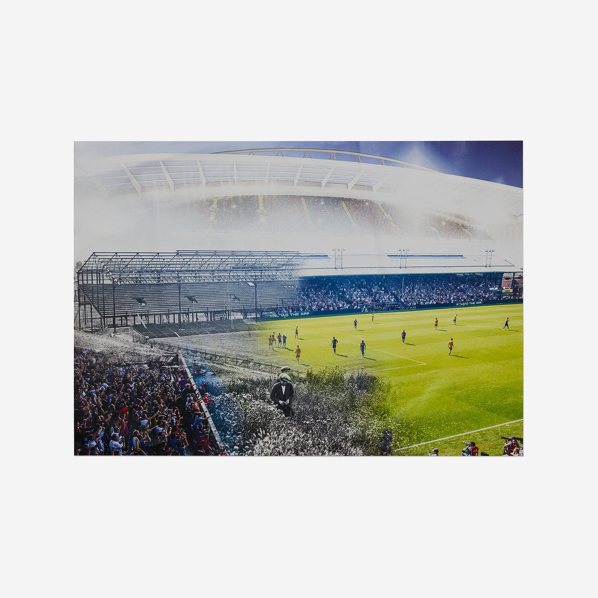 Selhurst Stadium Fade Poster - A3