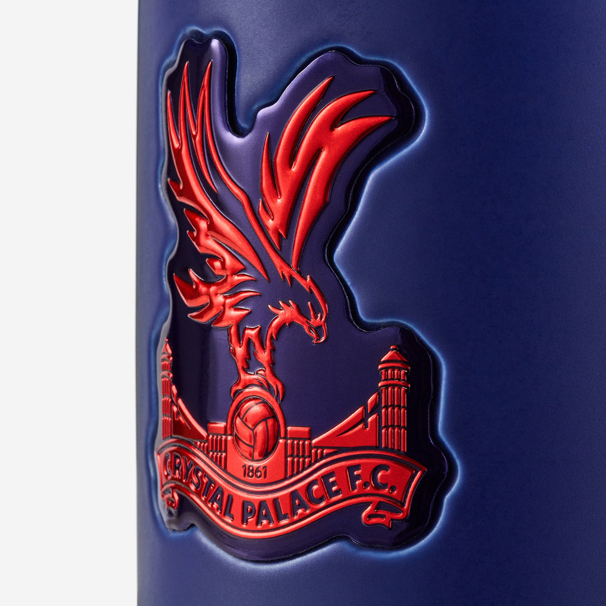 Embossed Metallic Crest Mug