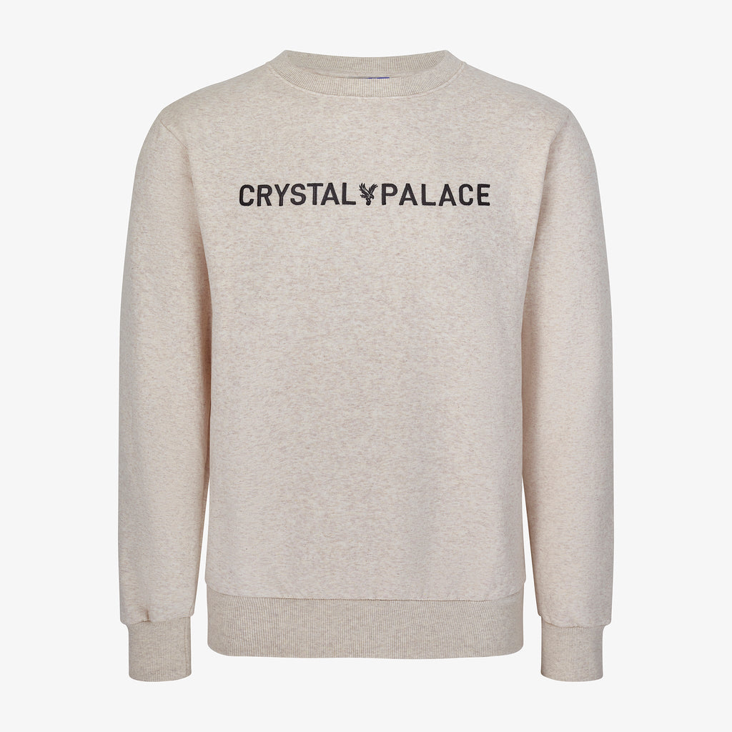 Crystal Palace Embroidered Crew Sweatshirt Oatmeal