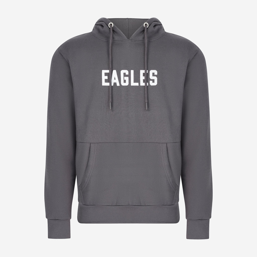Eagles Raised Print Hoodie Charcoal