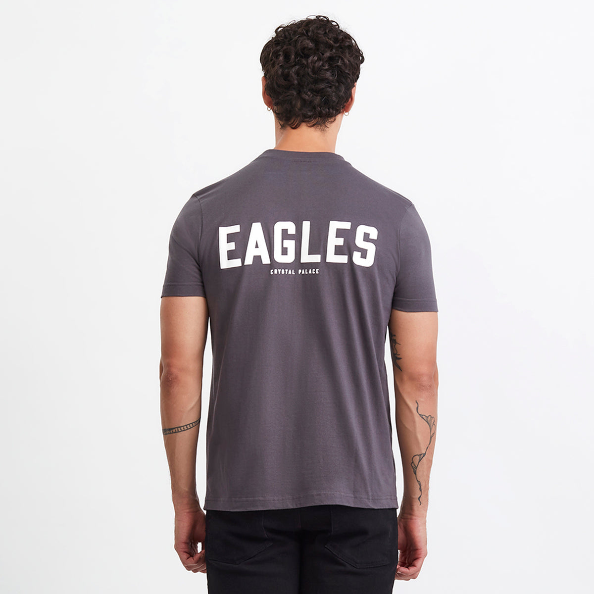 Eagles Raised Print T-Shirt Charcoal