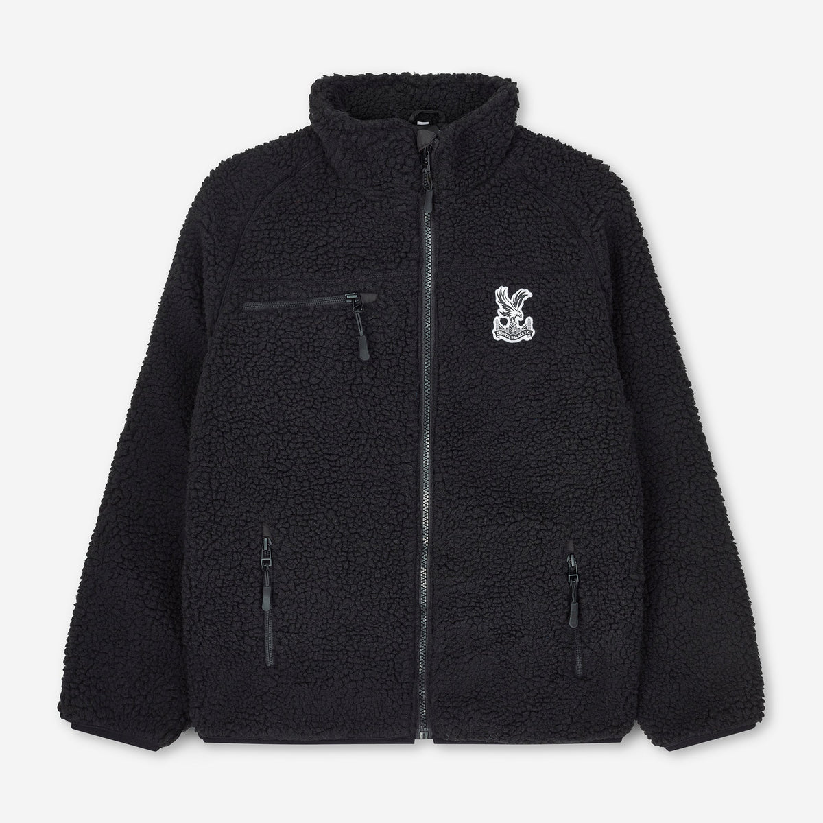 Logo Sherpa Fleece Jacket Junior Black