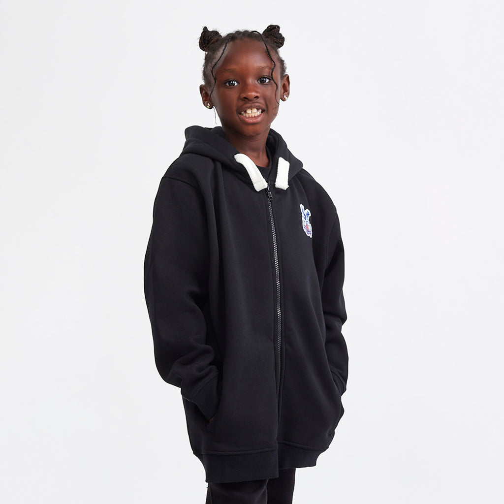 Essentials Full Zip Junior Hoodie Black