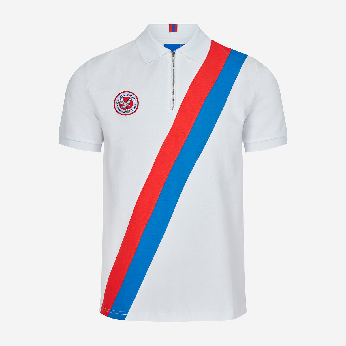 Sash Zip Polo Shirt White