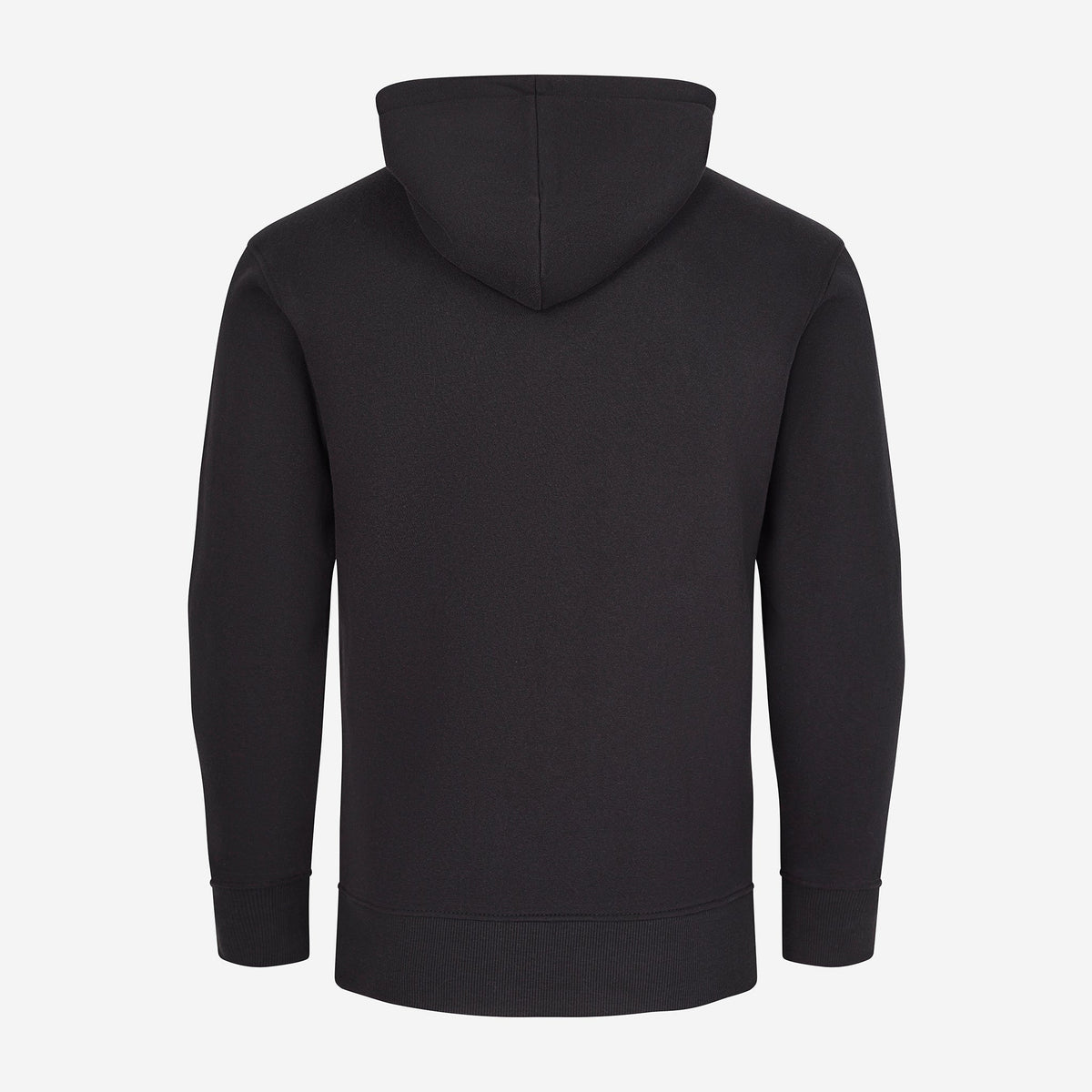Logo Raised Rubber Hoodie Black