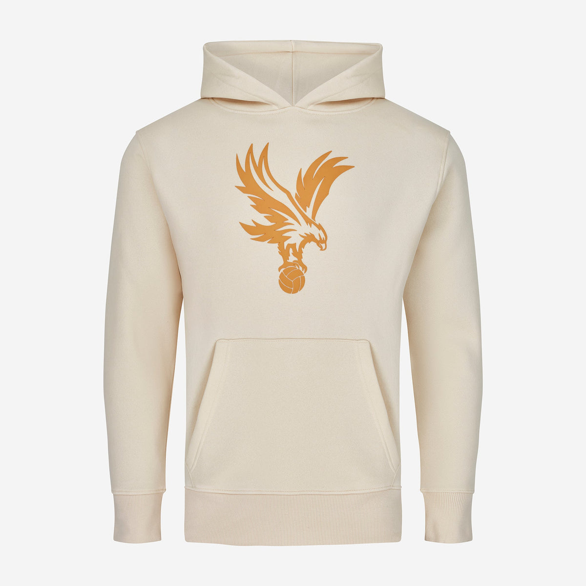 Logo Raised Rubber Hoodie Stone