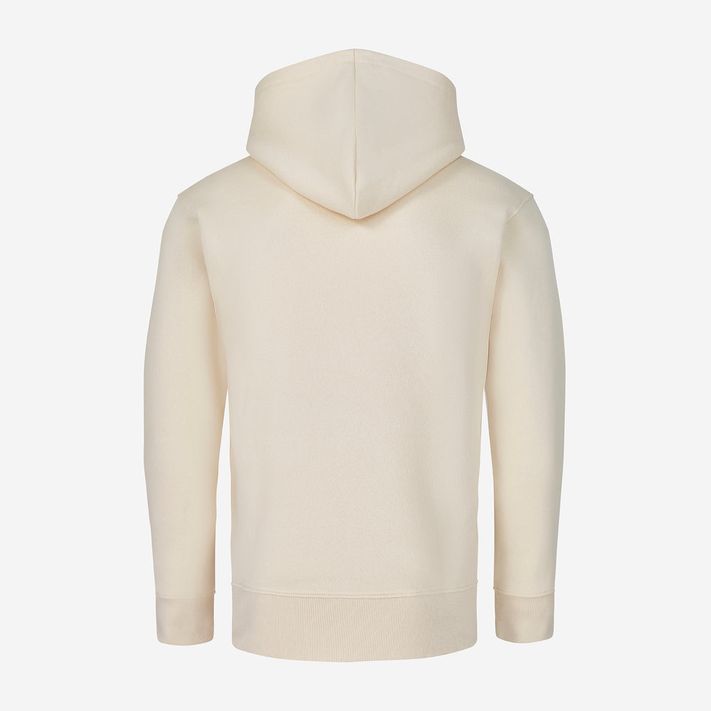 Logo Raised Rubber Hoodie Stone