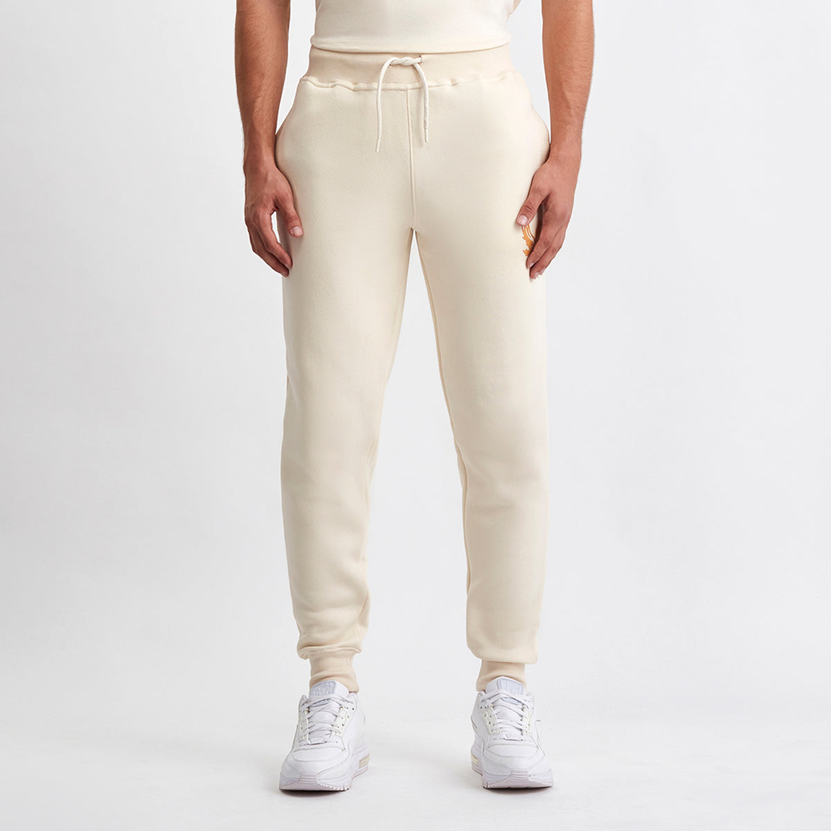 Logo Raised Rubber Pants Stone