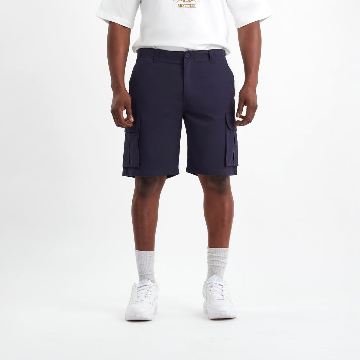 Logo Cargo Shorts Navy