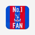 No 1 Fan Striped Coaster