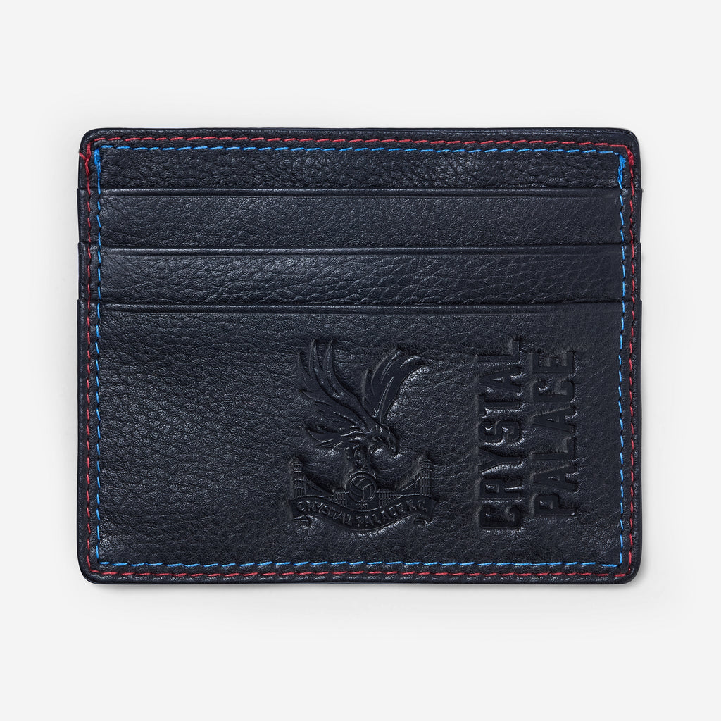 Logo Leather Card Holder Black