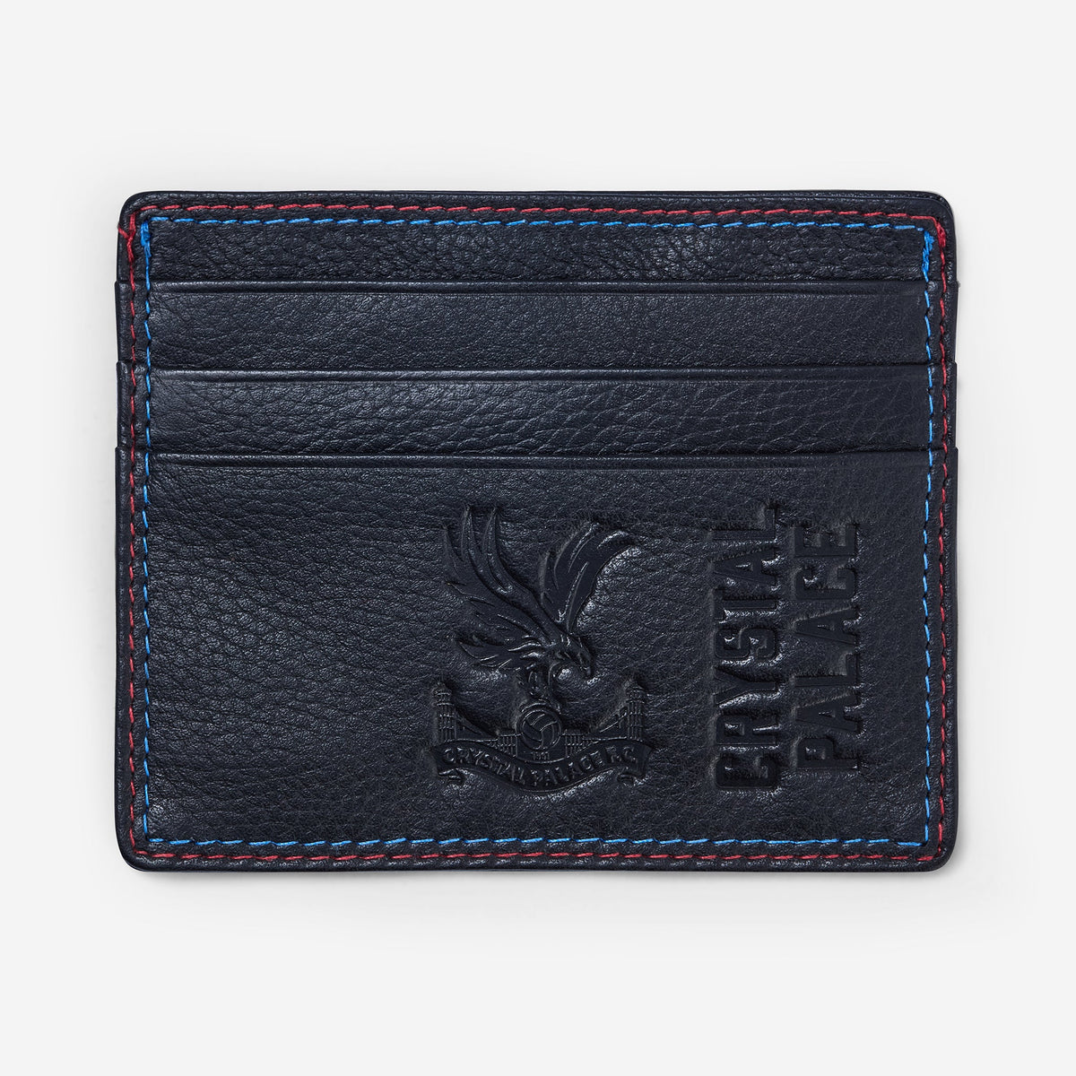 Logo Leather Card Holder Black