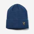 Eagle Metal Badge Fleece Beanie Blue