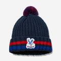 Logo Chunky Fleece Bobble Hat Navy