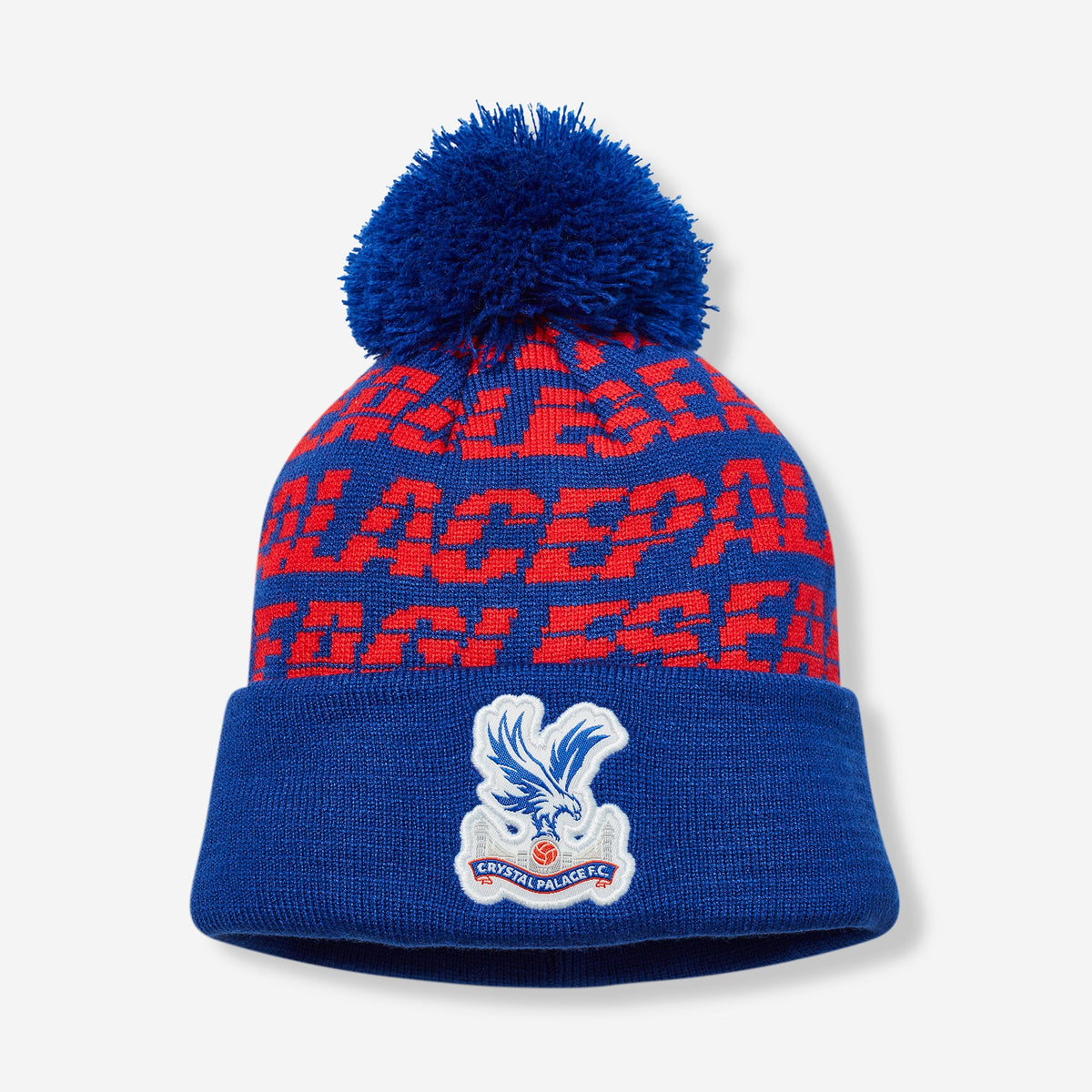 Logo Fleece Junior Bobble Hat Red/Blue