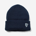 Logo Waffle Beanie Navy