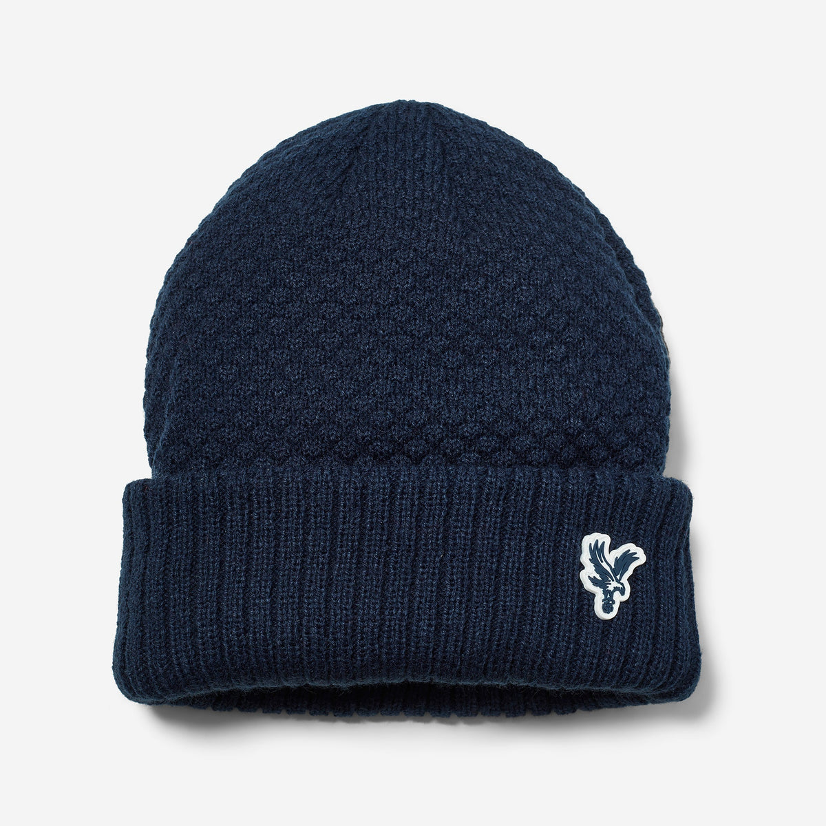 Logo Waffle Beanie Navy