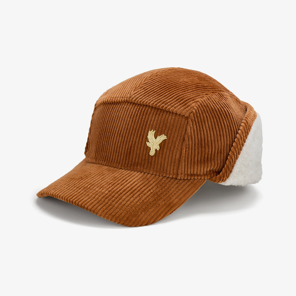 Eagle Cord Trapper Hat Brown