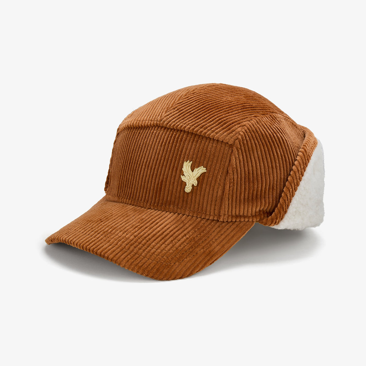 Eagle Cord Trapper Hat Brown