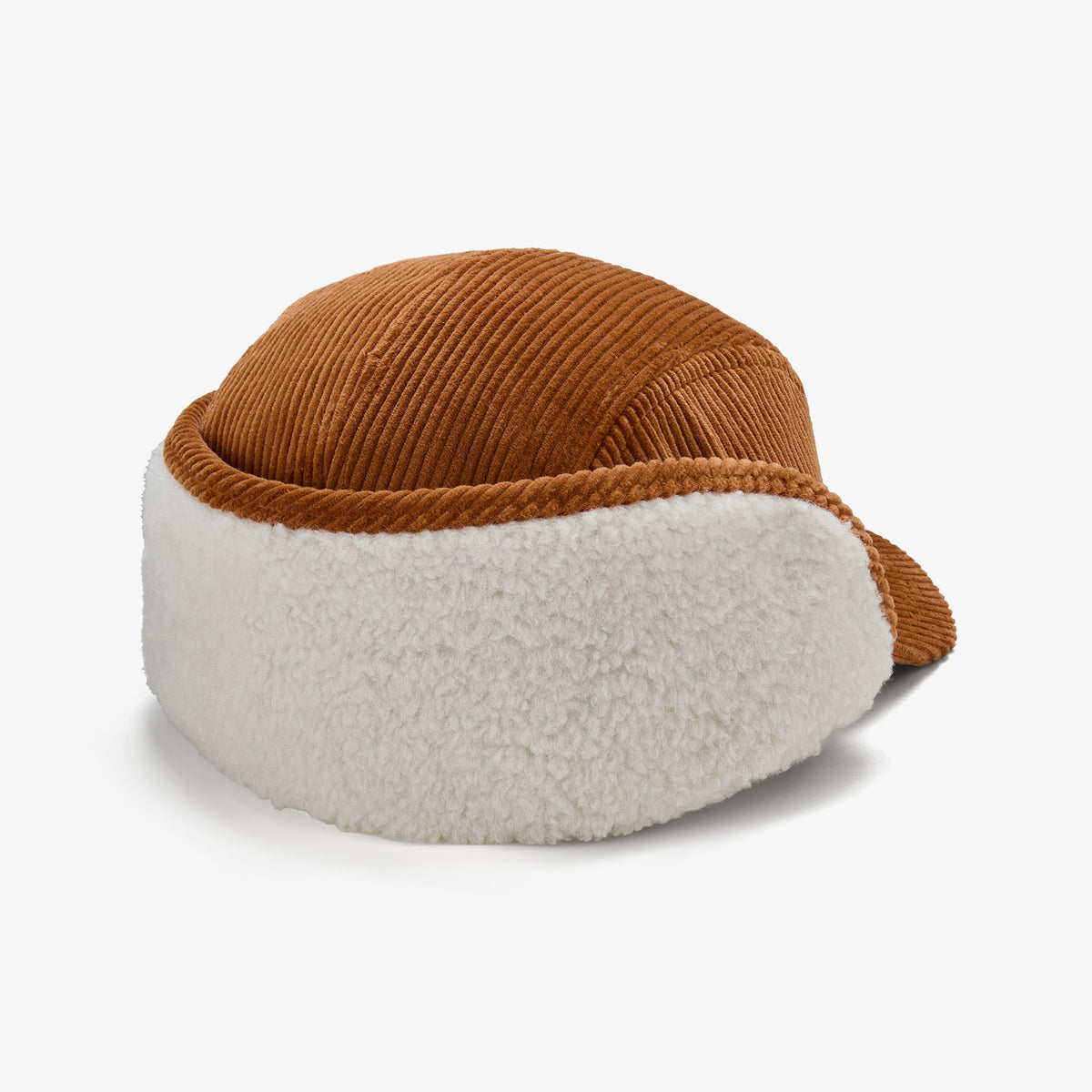 Eagle Cord Trapper Hat Brown