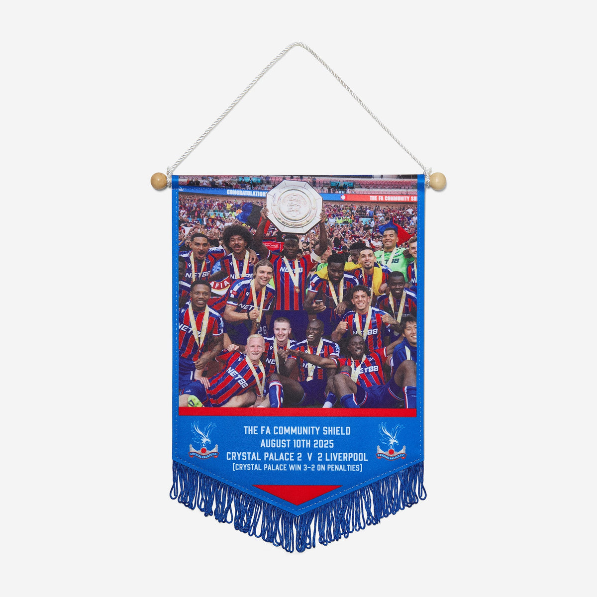 2025 Community Shield Winners Pennant