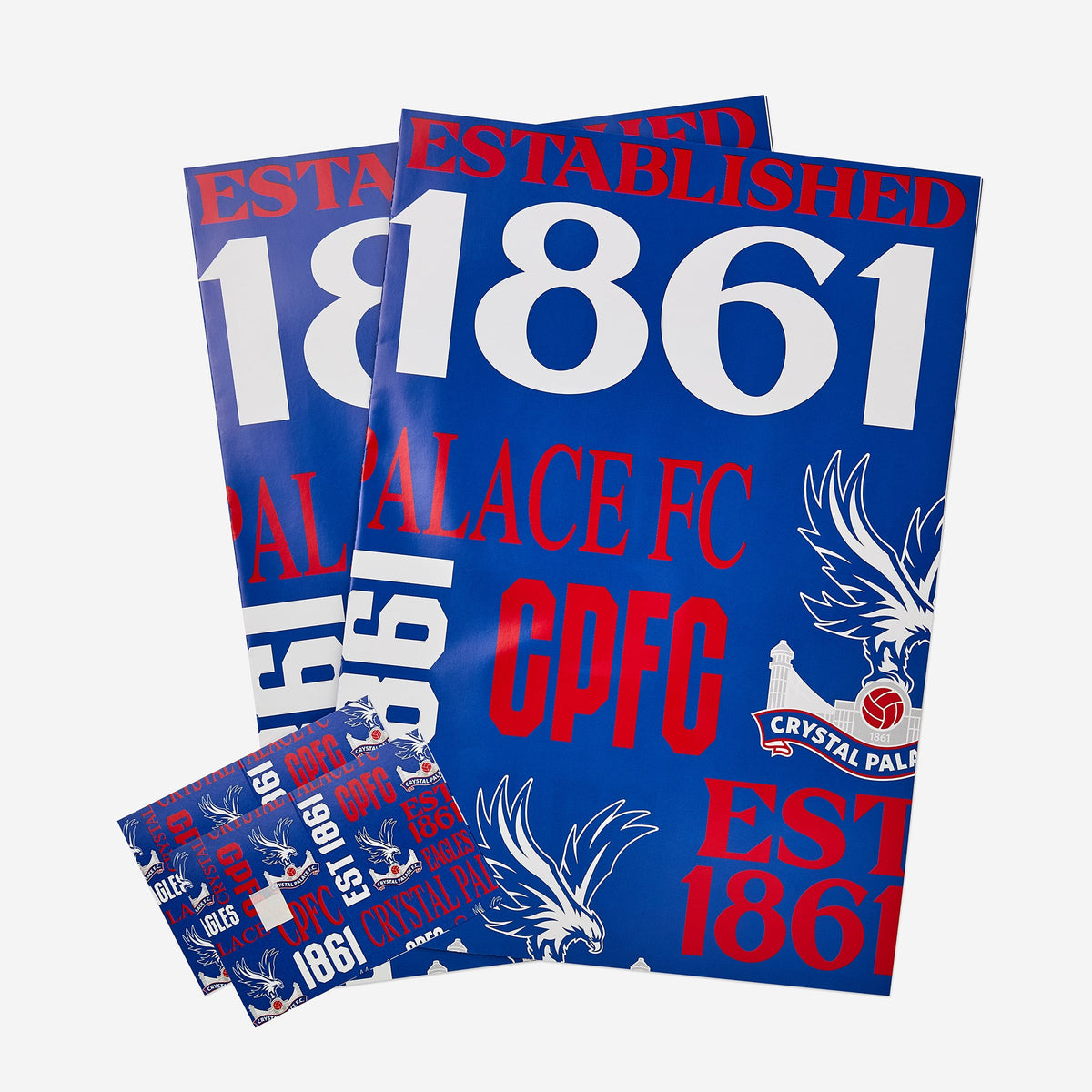 Crystal Palace Text 2 Pack Gift Wrap & Tags