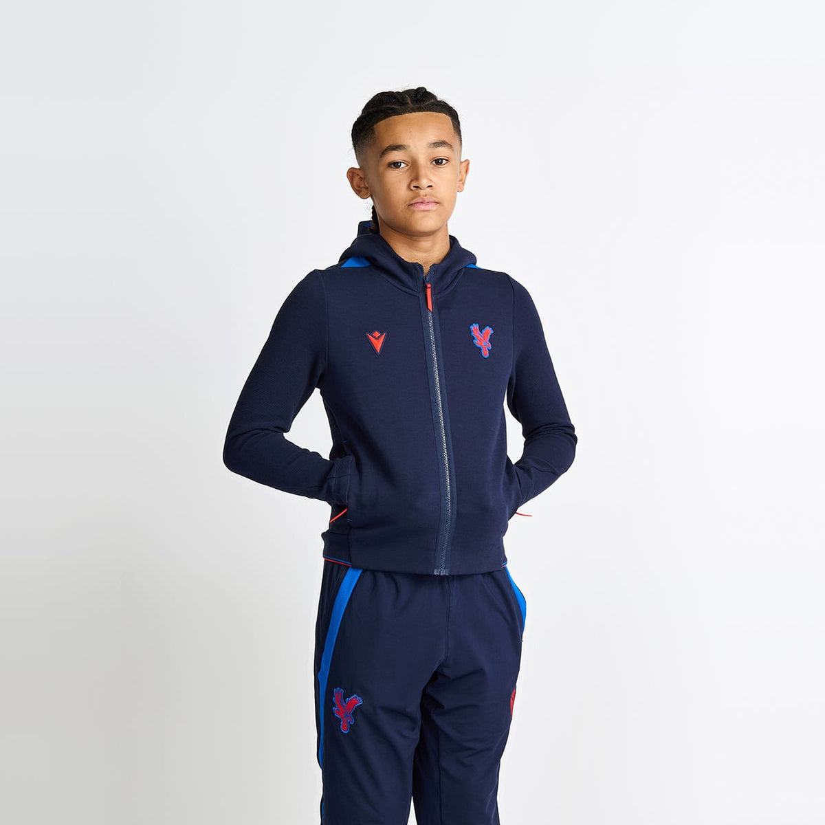 26/27 Travel FZ Hooded Sweatshirt Junior Navy