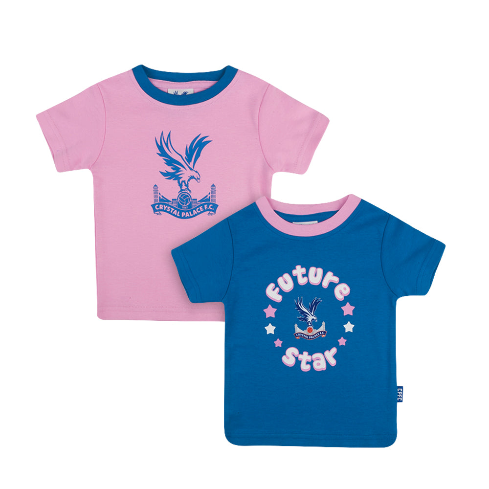 Logo Baby T-Shirts (2 pack) Blue/Pink