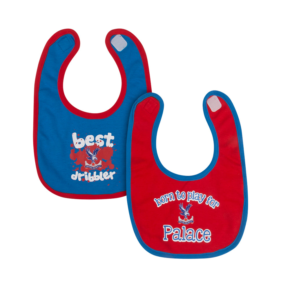 Baby Palace Bibs (2 Pack) Red and Blue