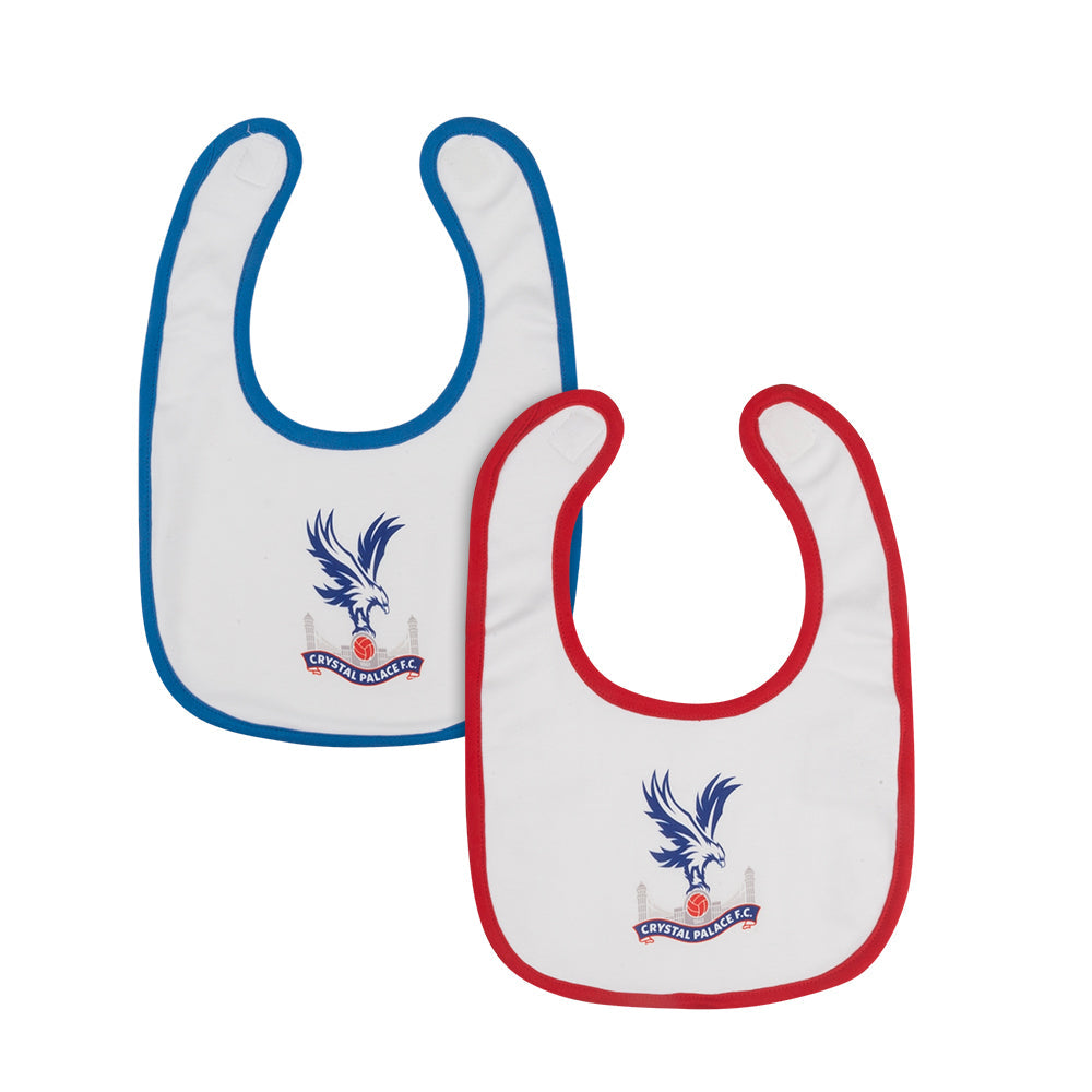 Logo Baby Bibs (2 Pack) White