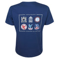 Retro Crests T-Shirt Navy