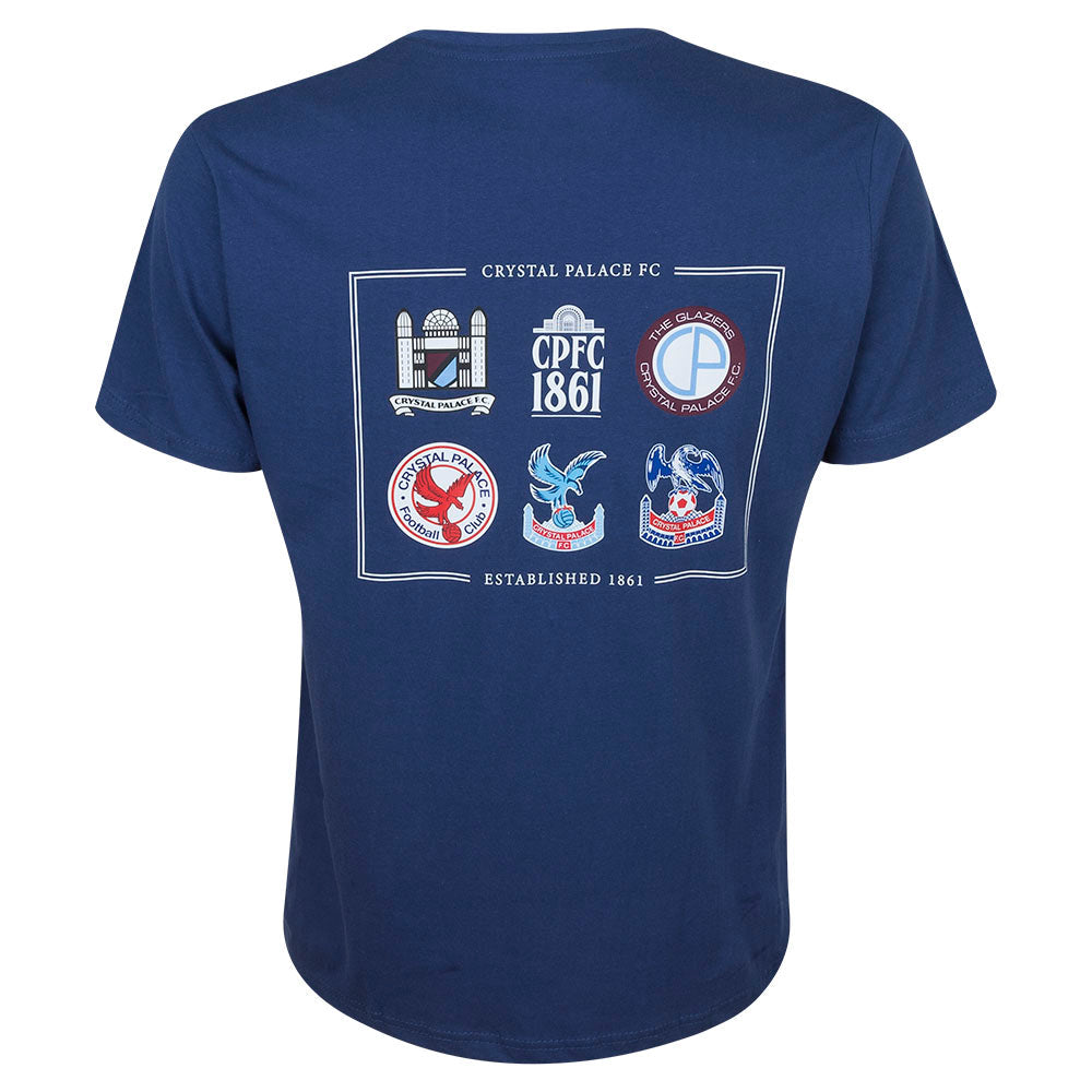 Retro Crests T-Shirt Navy