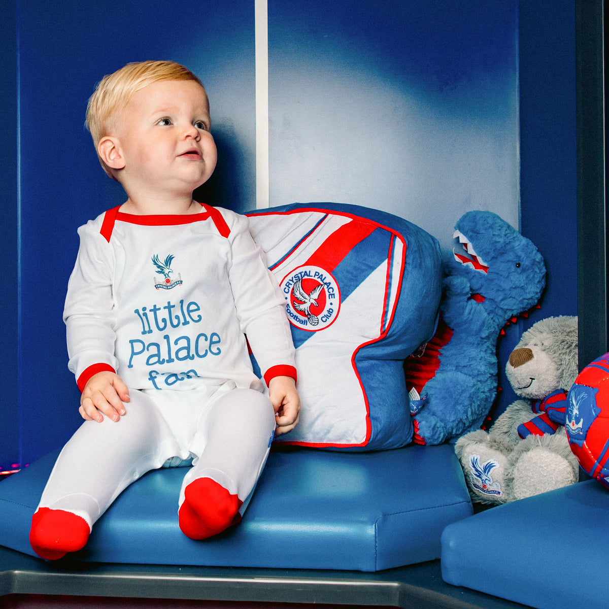 Baby Palace Fan Sleepsuit White