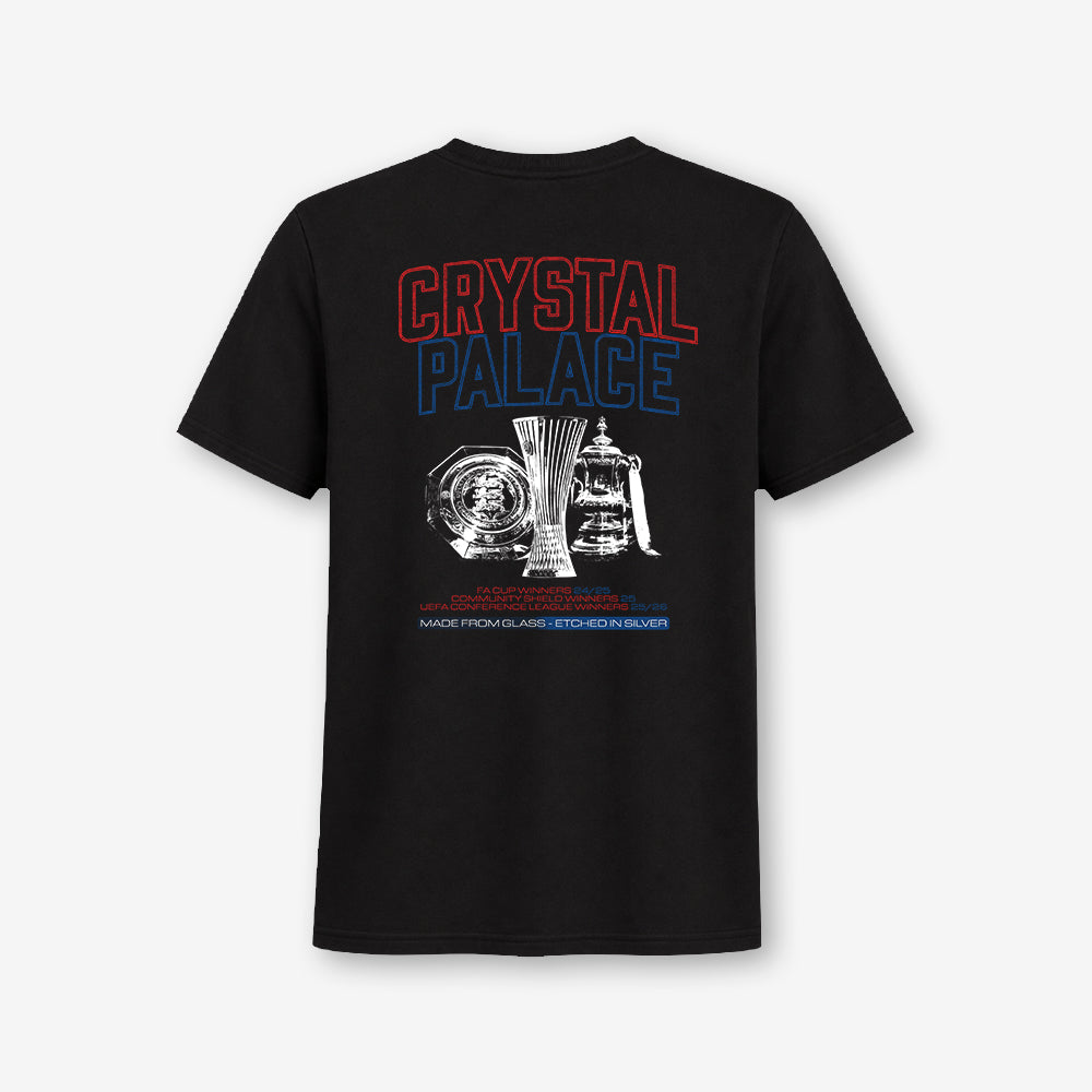 CPFC 'Made from Glass' Trio T-Shirt Black