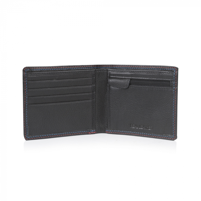 Logo Leather Wallet Black