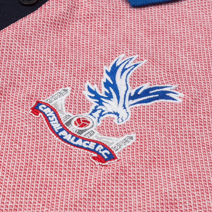 Twin Stripe Collar Polo Shirt Red