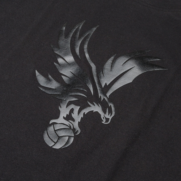 Logo Raised Rubber T-Shirt Black