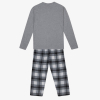 Logo Long Adult PJ Charcoal/Marl