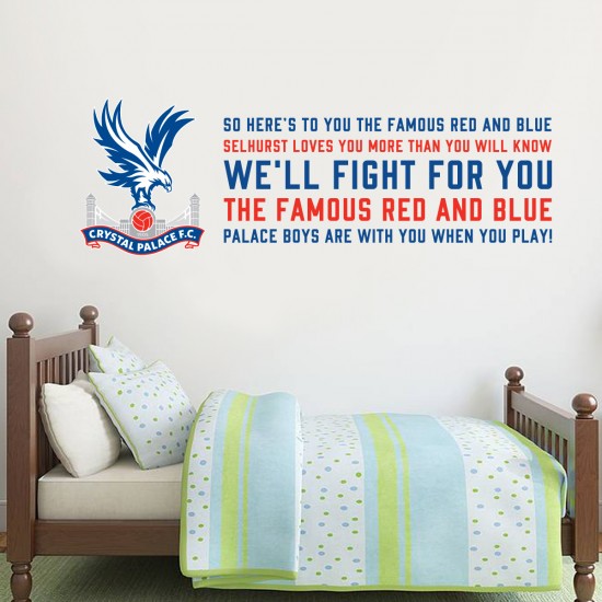 Famous Red and Blue Wall Sticker