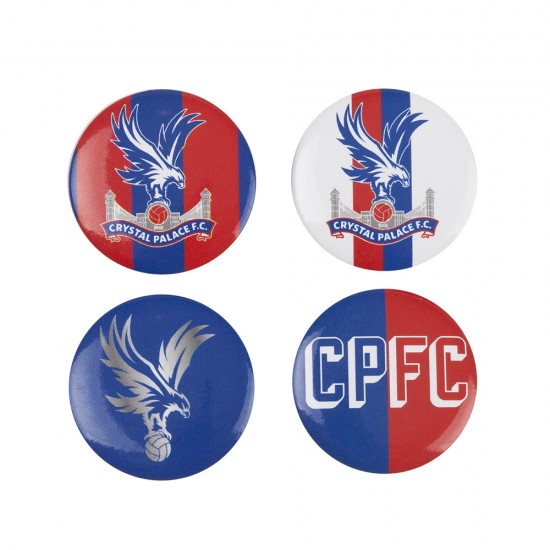 CPFC 4 Pack Button Badges
