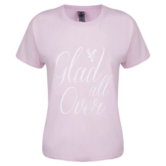 Glad All Over T-Shirt Junior Pink