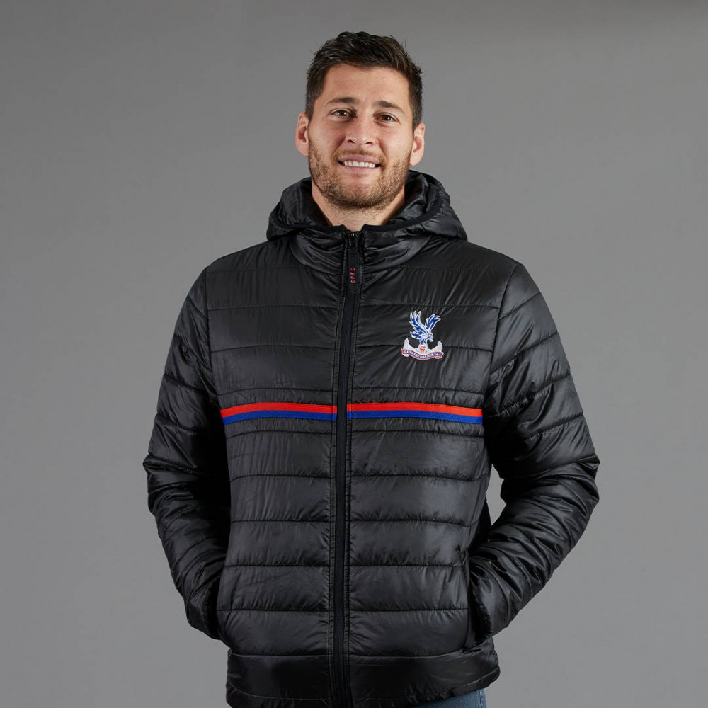 striped puffer jacket