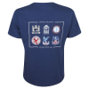 Retro Crests T-Shirt Navy