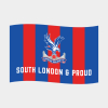 South London and Proud Striped Hand Flag