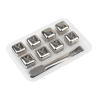 Logo Steel Ice Cubes 8 Pack