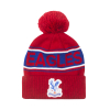 Eagles Ribbed Cuff Bobble Hat Red