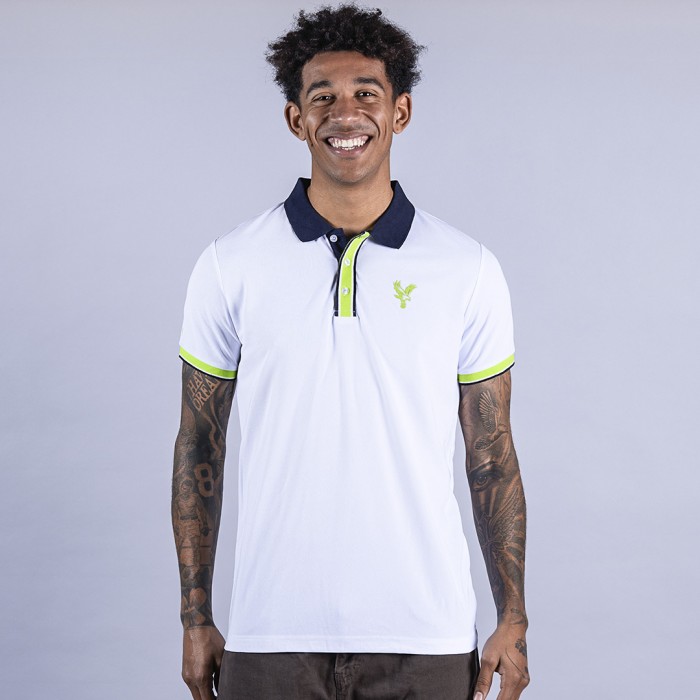 Neon Polo Shirt White